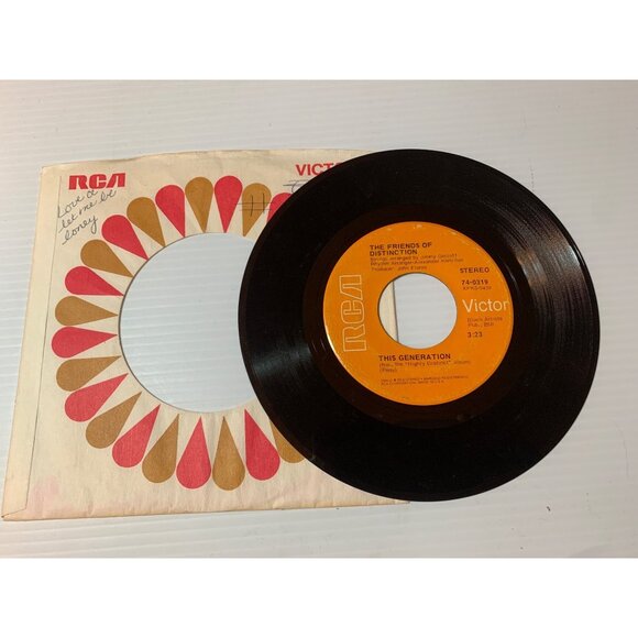 Vintage 7" Vinyl Record: The Friends Of Distinction "Love Or Let Me Be Lonely" & - Picture 3 of 5